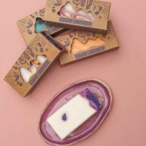 Ceramic dish & soap gift set - small