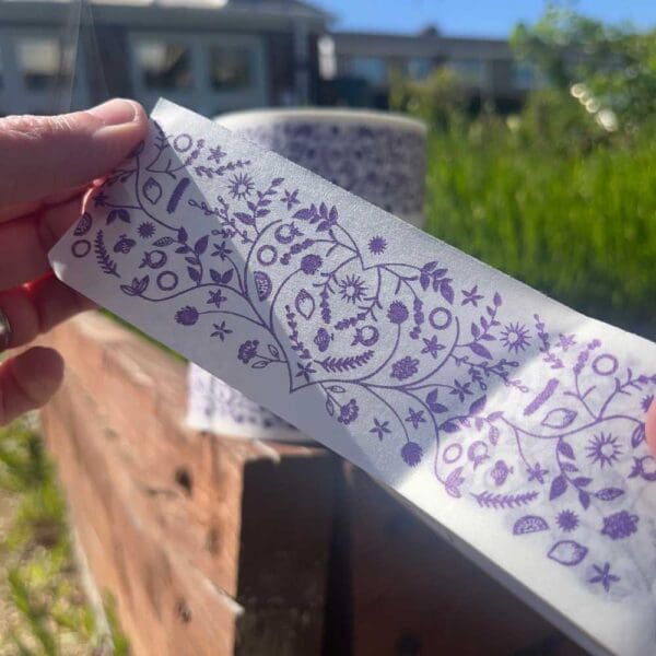 Lavender design eco-friendly paper tape - NEW design! - Image 2