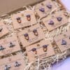 Lavender earrings - laser-cut on Gower