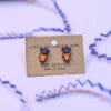Lavender earrings - laser-cut on Gower - Image 5