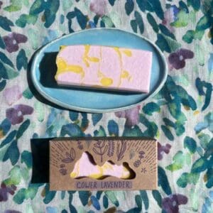 Ceramic soap dish - oval
