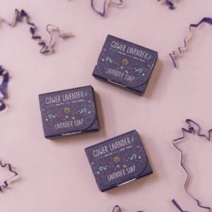 Mini Lavender Soaps for guests