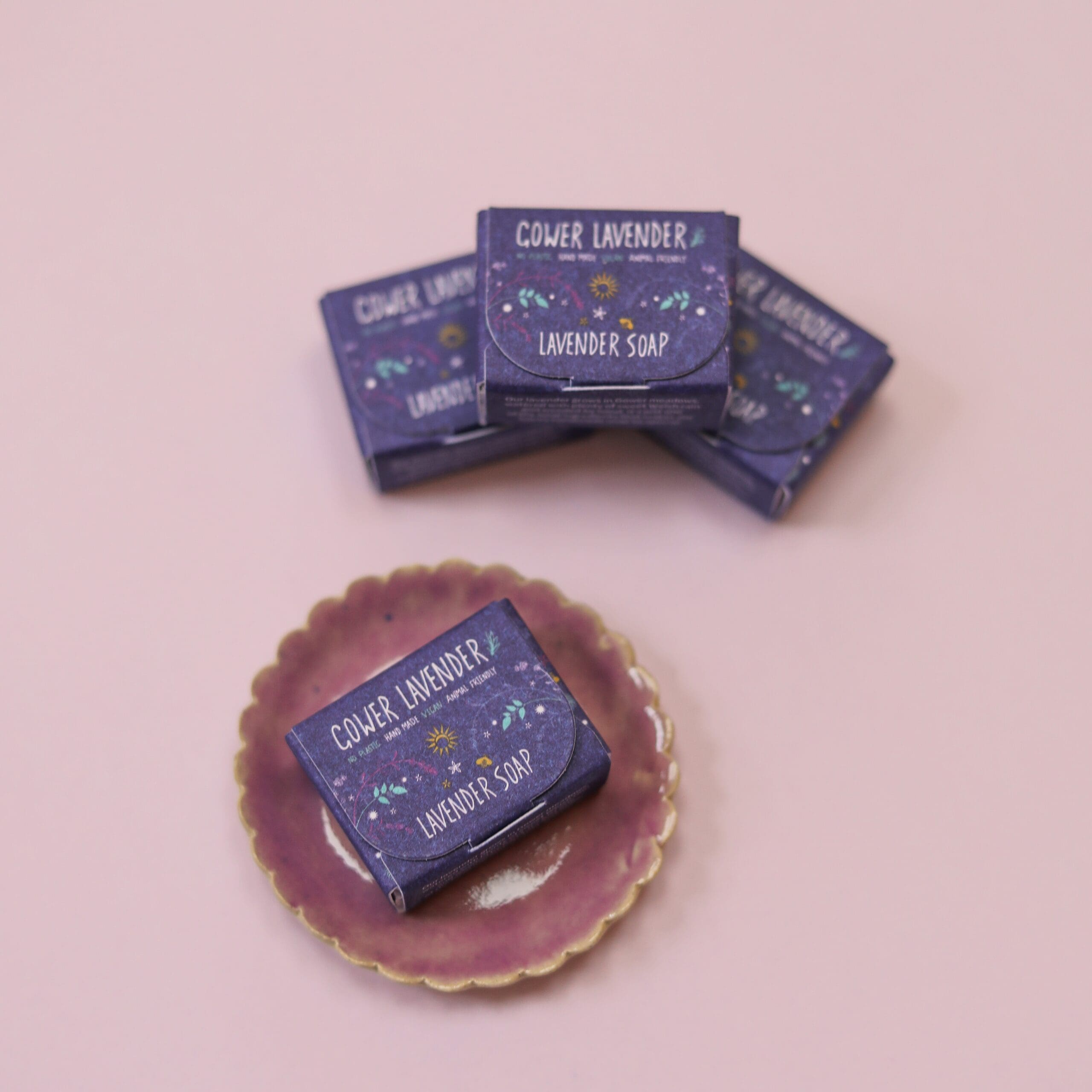 Mini Lavender Soaps for guests - Image 2