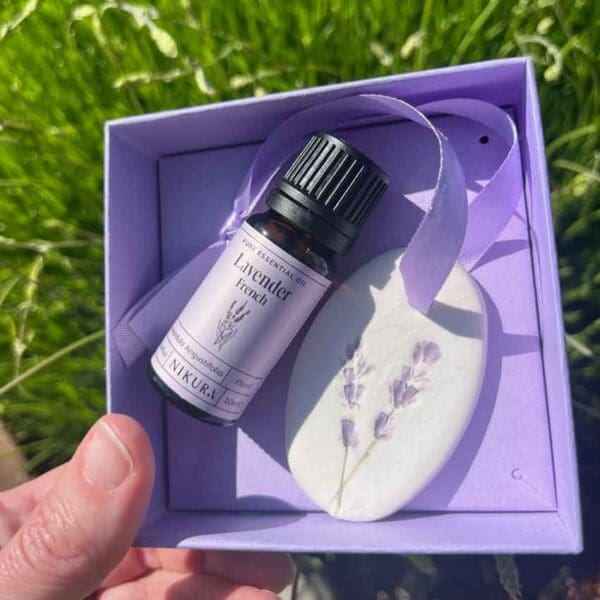 Porcelain lavender essential oil diffuser