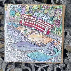 Greeting card - Mumbles Bay by Hannah Davies