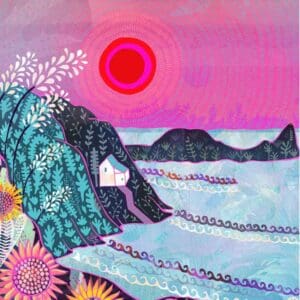 Greeting card - Worm's Head by Hannah Davies