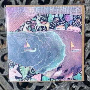 Greeting card - Oxwich Bay by Hannah Davies