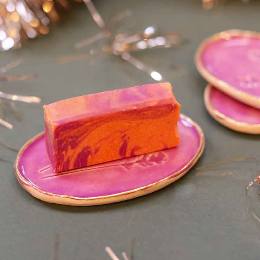 Christmas Soap & Ceramic Dish Gift Set