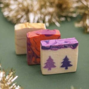 Three Christmas soaps deal - Lavender soap trio